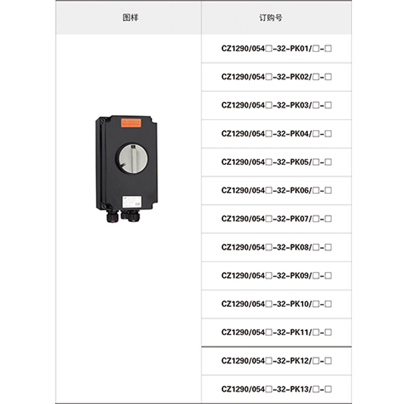 CZ1290 電動(dòng)機(jī)保護(hù)開關(guān) 